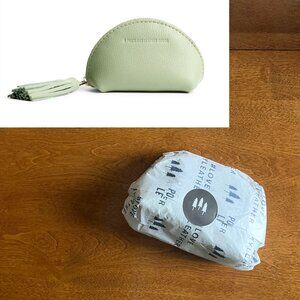 Portland Leather taco tassel pouch Pistachio NWT
